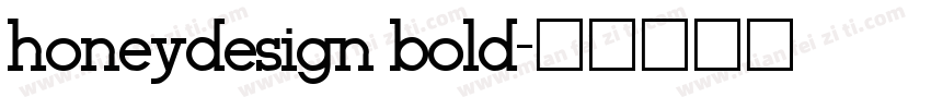 honeydesign bold字体转换